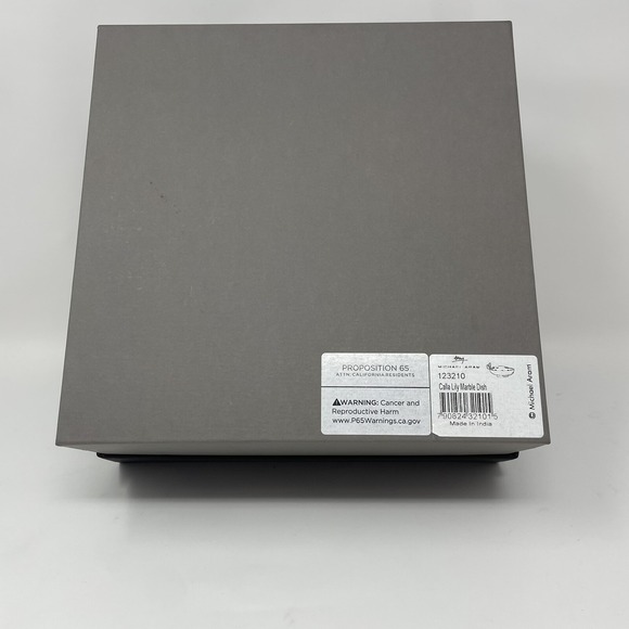 Michael Aram EMPTY BOX for REPLACEMENT / GIFT - 123210 Calla Lily Marble Dish - Picture 2 of 6